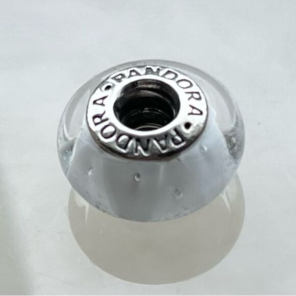 Pandora Jewelry - Beautiful Pandora White Murano glass charm.